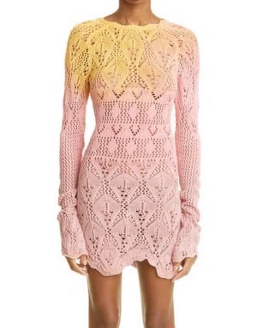 Attico Ombré Open-back Knit Dress - Image 5