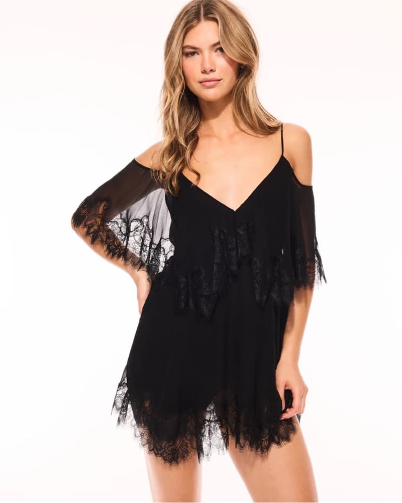LoveShackFancy Selune Silk Mini Dress - Image 1
