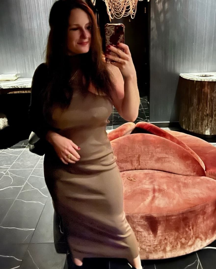 Brown Off The Shoulder Dress, Super Cute - Image 1