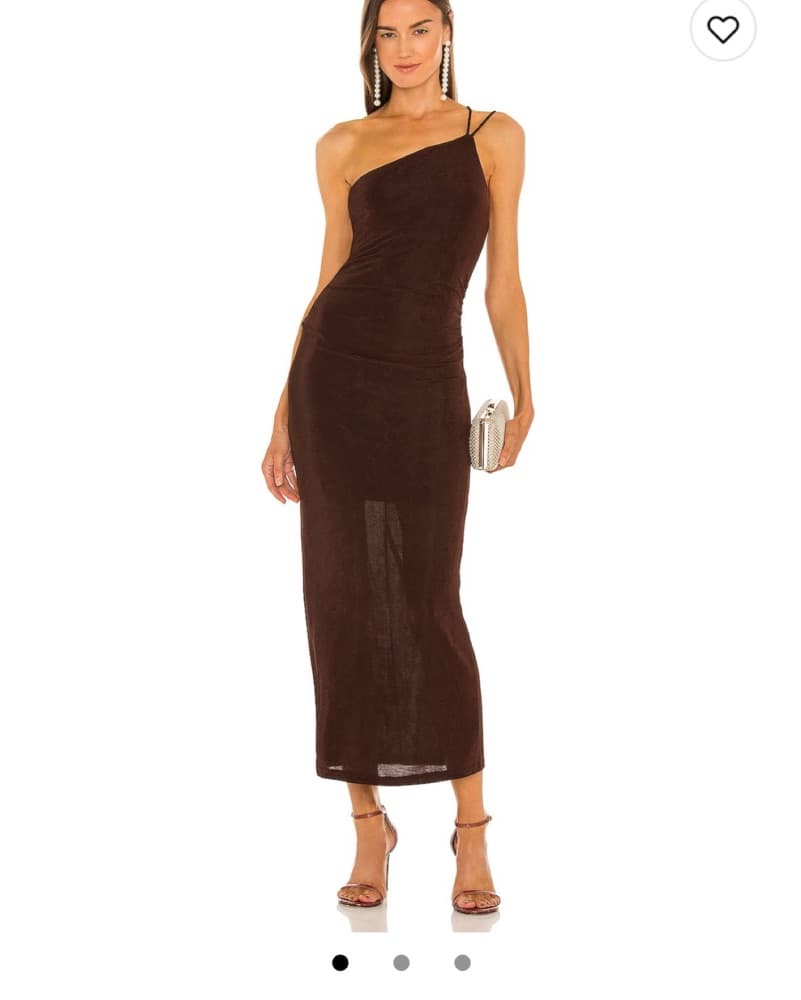 Bella Dress In Chocolate  - Image 1