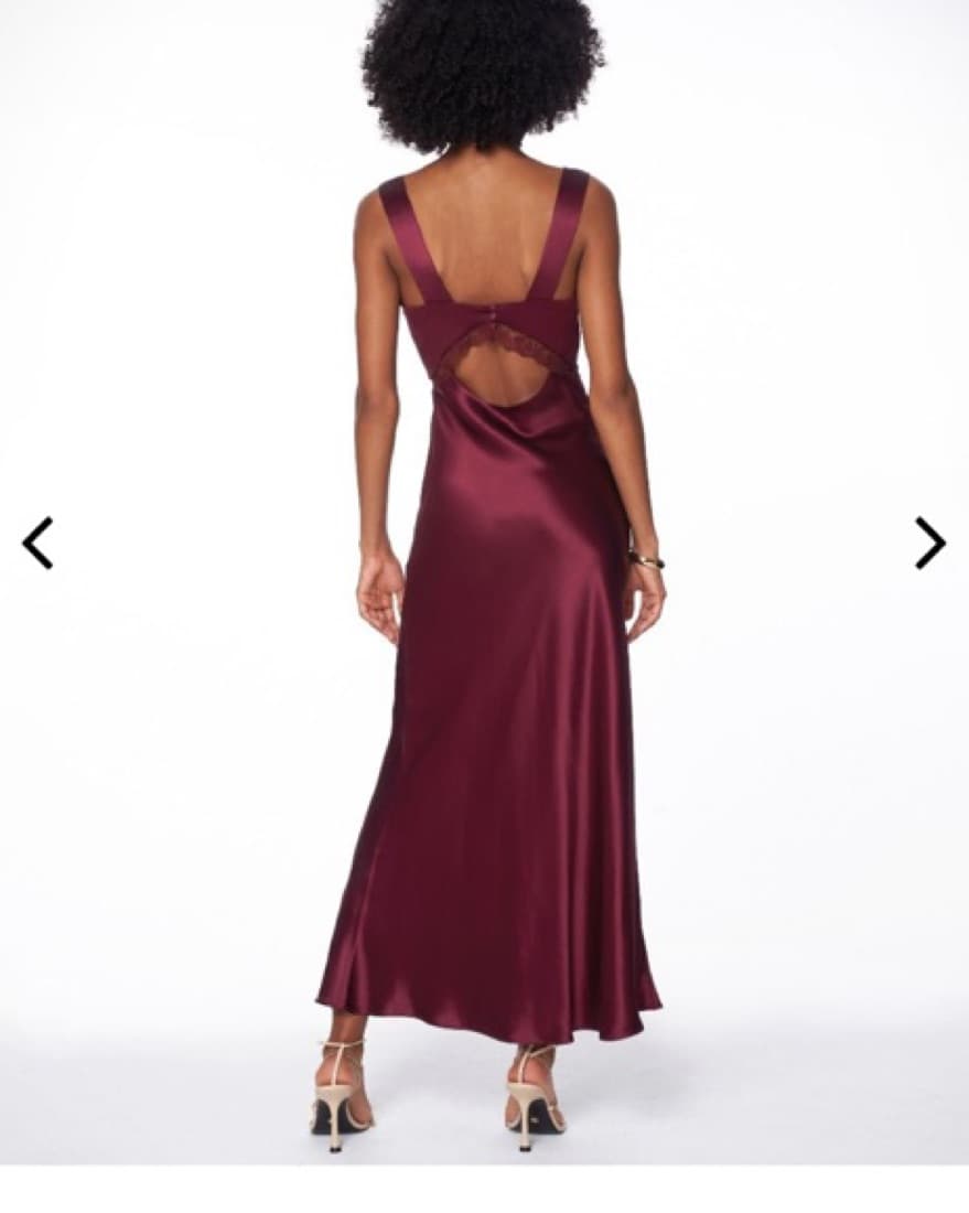 V NECK LACE MAXI DRESS - Image 5