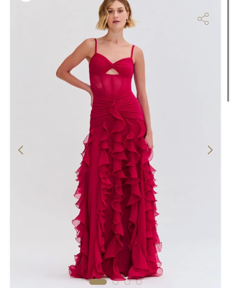 Pat Bo Silk Plisse Maxi Dress  - Image 1