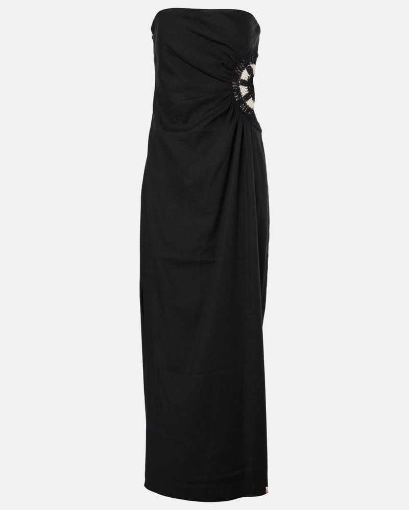SIR. Black Linen Dress - Image 1