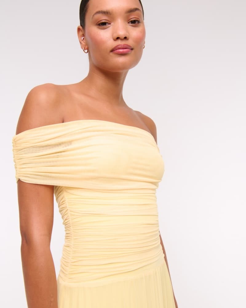 Abercrombie Butter Yellow Drop Maxi - Image 2