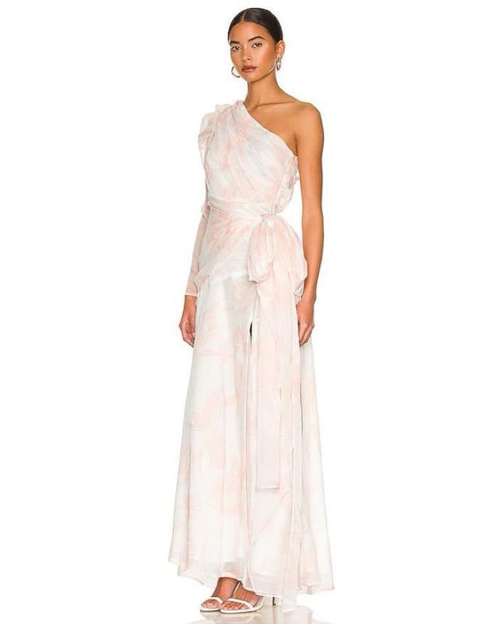 White & Pink Misha Gown - Image 2