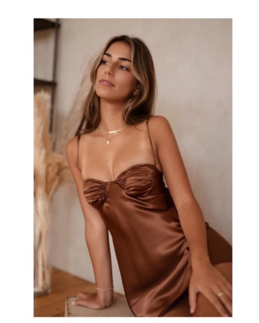 Izzy Dress In Mocha - Image 1
