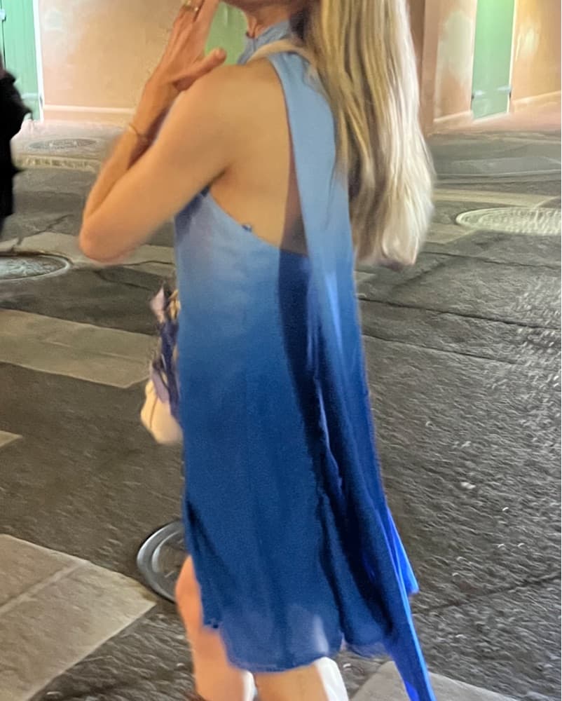baobab air wrap blue ombre dress  - Image 4