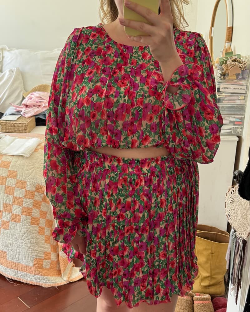 Endless Rose Floral Pleated Set - Image 5