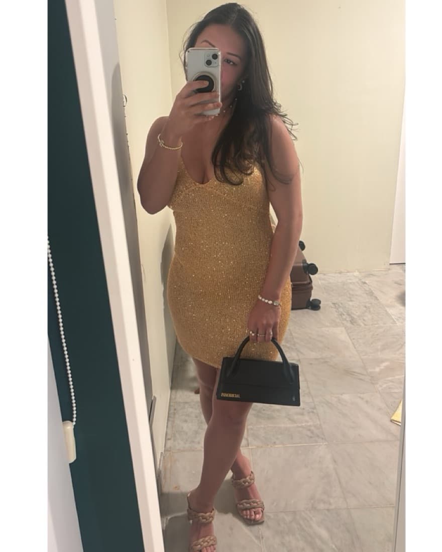 Asta Resort Gold Sequin Dress - Image 3