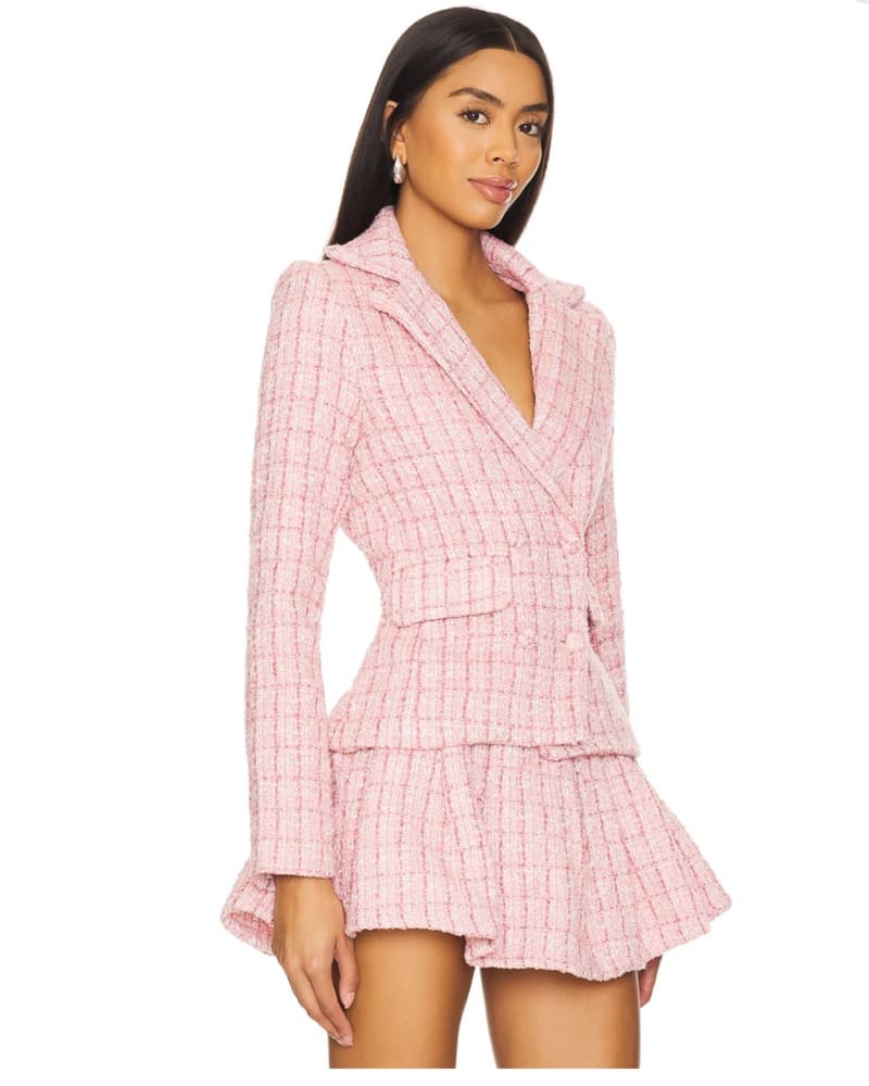 Ashtyn Tweed Blazer And Mini Skirt Set - Image 2