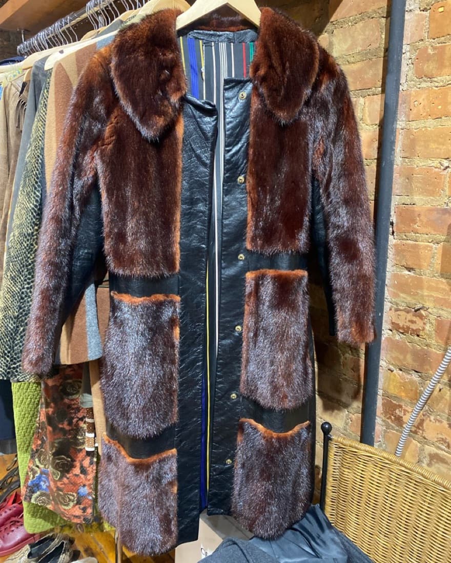 Mink / Leather Coat  - Image 1