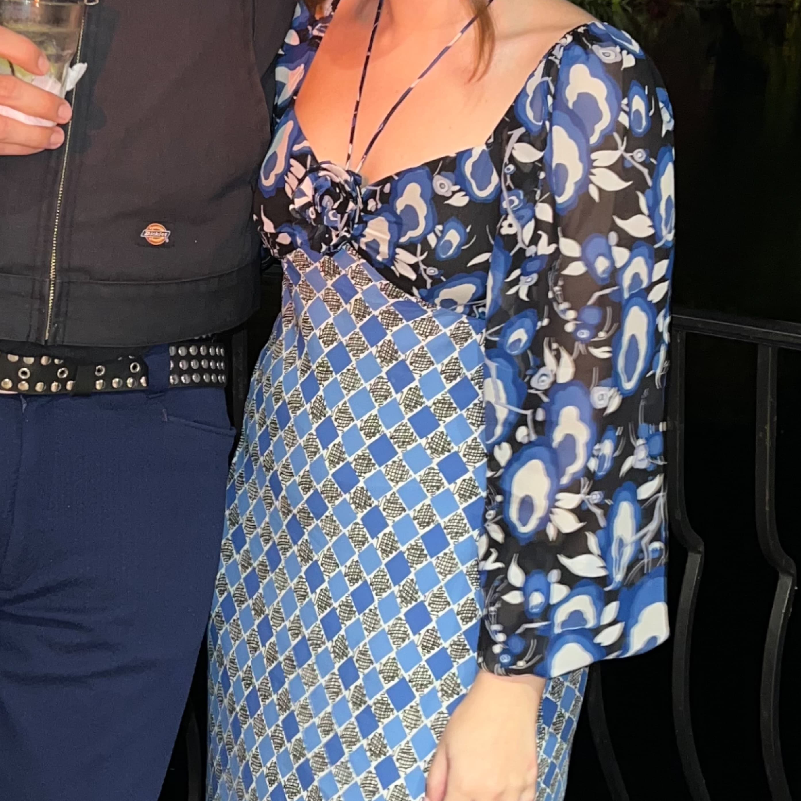 Rixo Multi Patterned Dress - Image 4