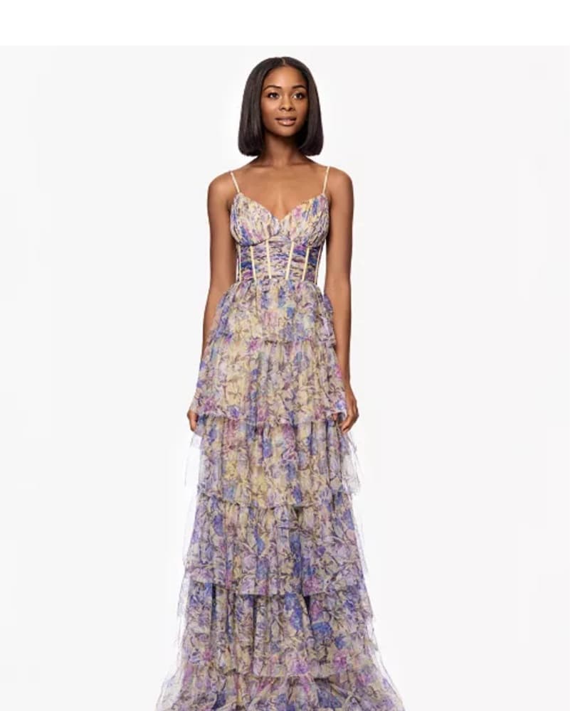 Macys -  Tiered Mesh Corset Gow - Image 2
