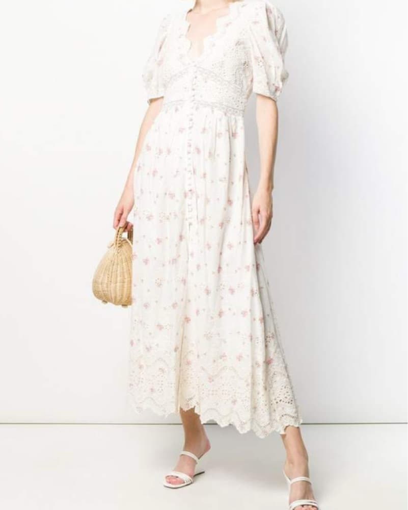 LoveShackFancy Floral Maxi Dress - Image 3