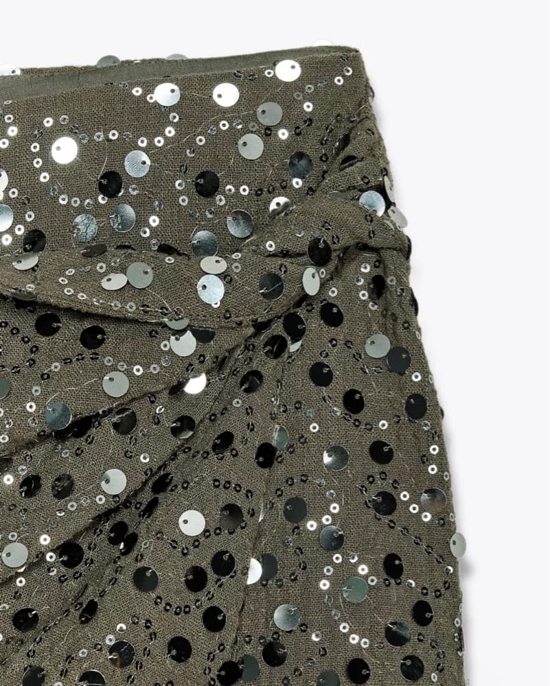 Dazzling Sequin Mini Skort - Image 6
