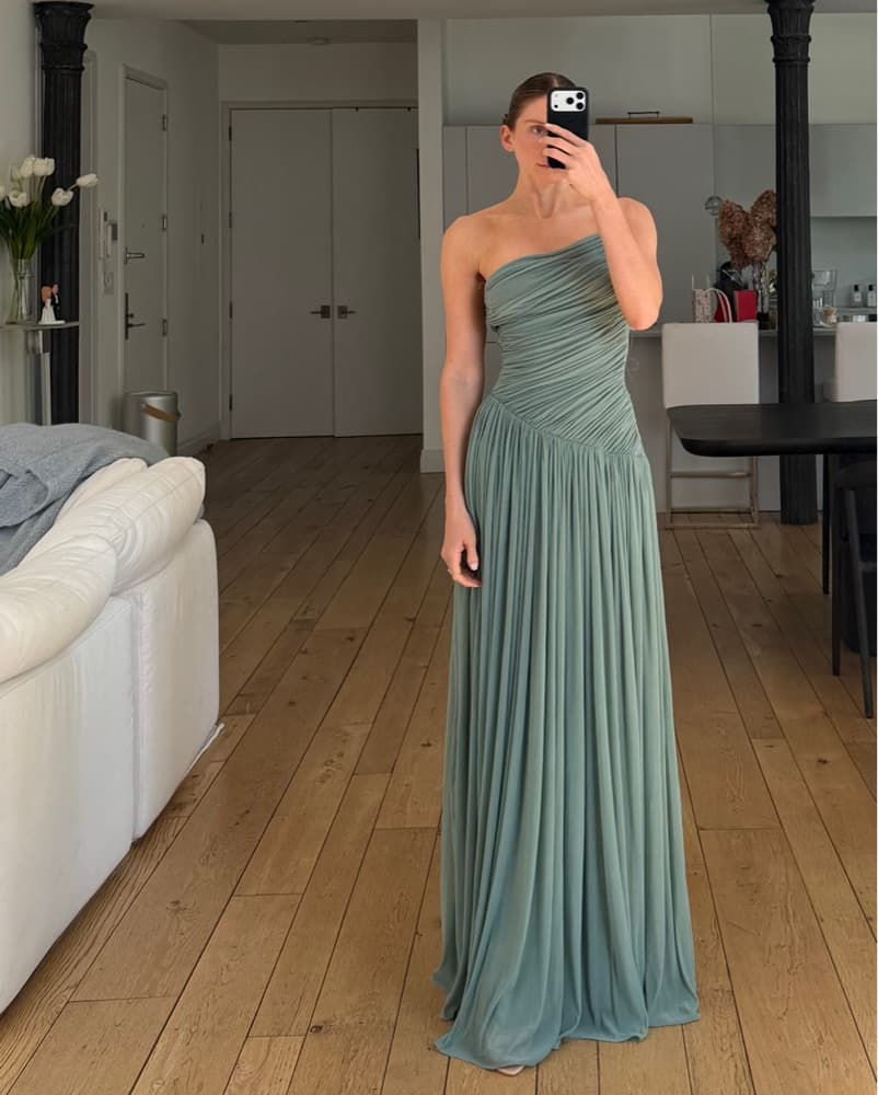 Ronny Kobo Monroe Dress in Sage SOLD OUT - Image 1