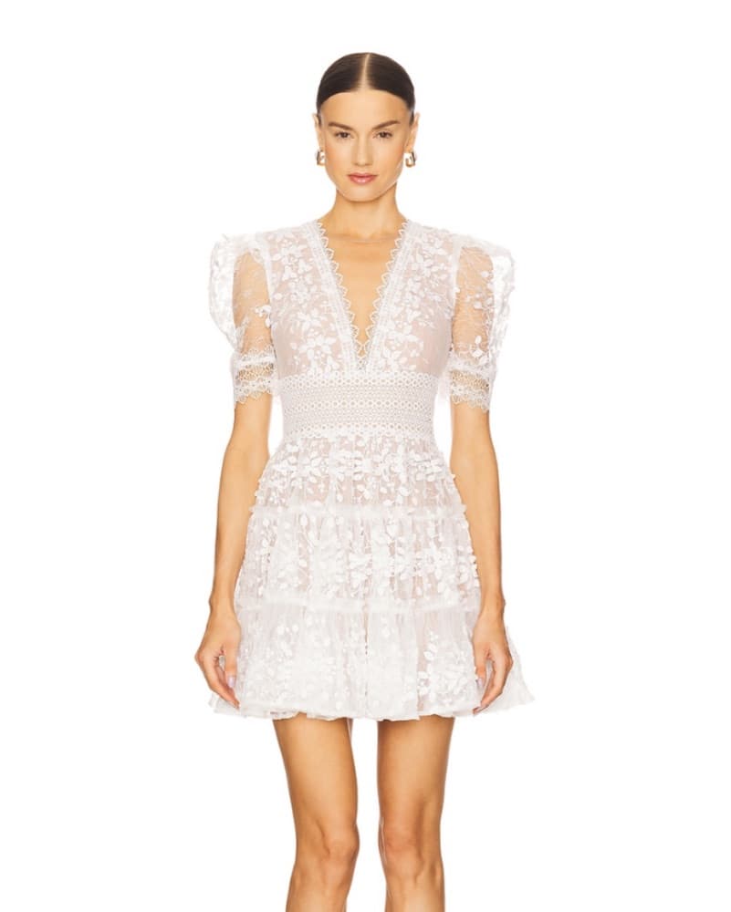 Bronx And Banco White Mini Dress - Image 1