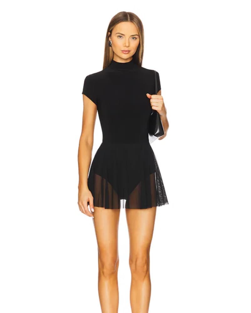 Norma Kamali Mock Neck Dress - Image 2