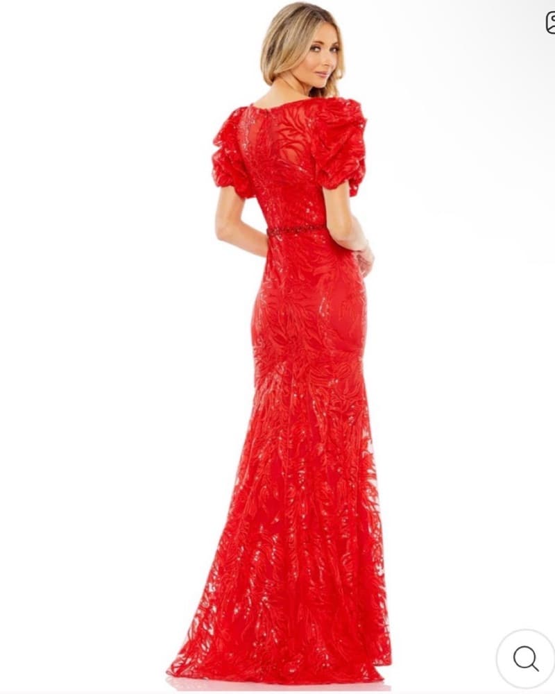 Dazzling Red Sequin Gown - Image 2