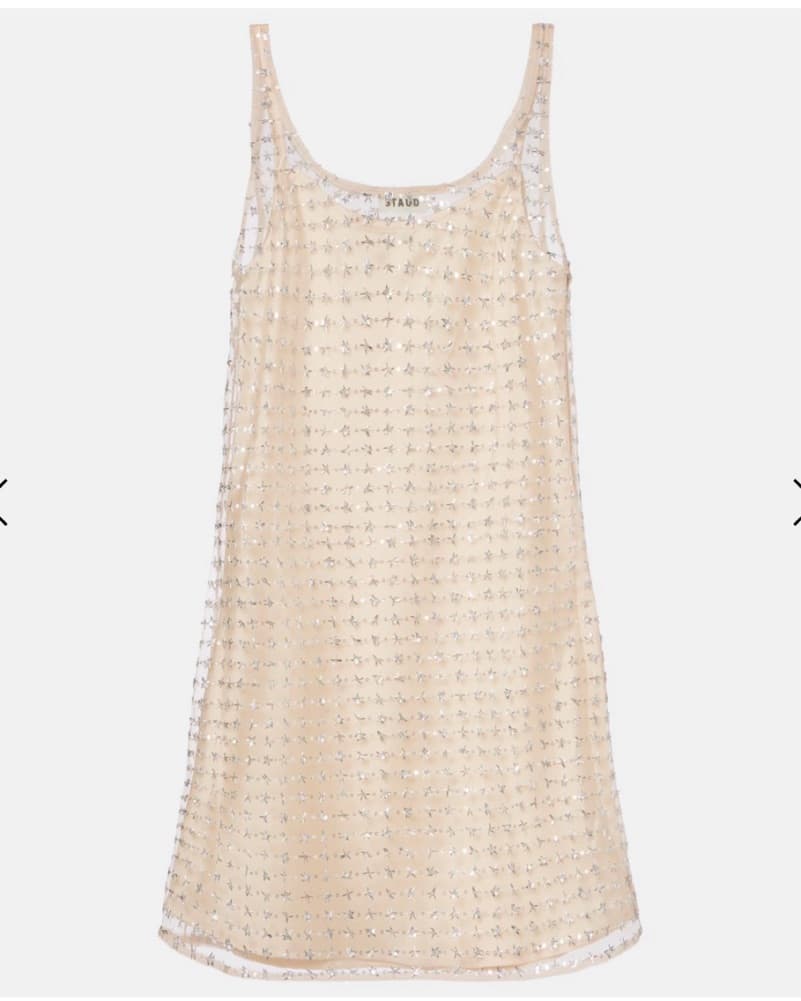 STAUD Aurielle sequined tulle minidress - Image 2