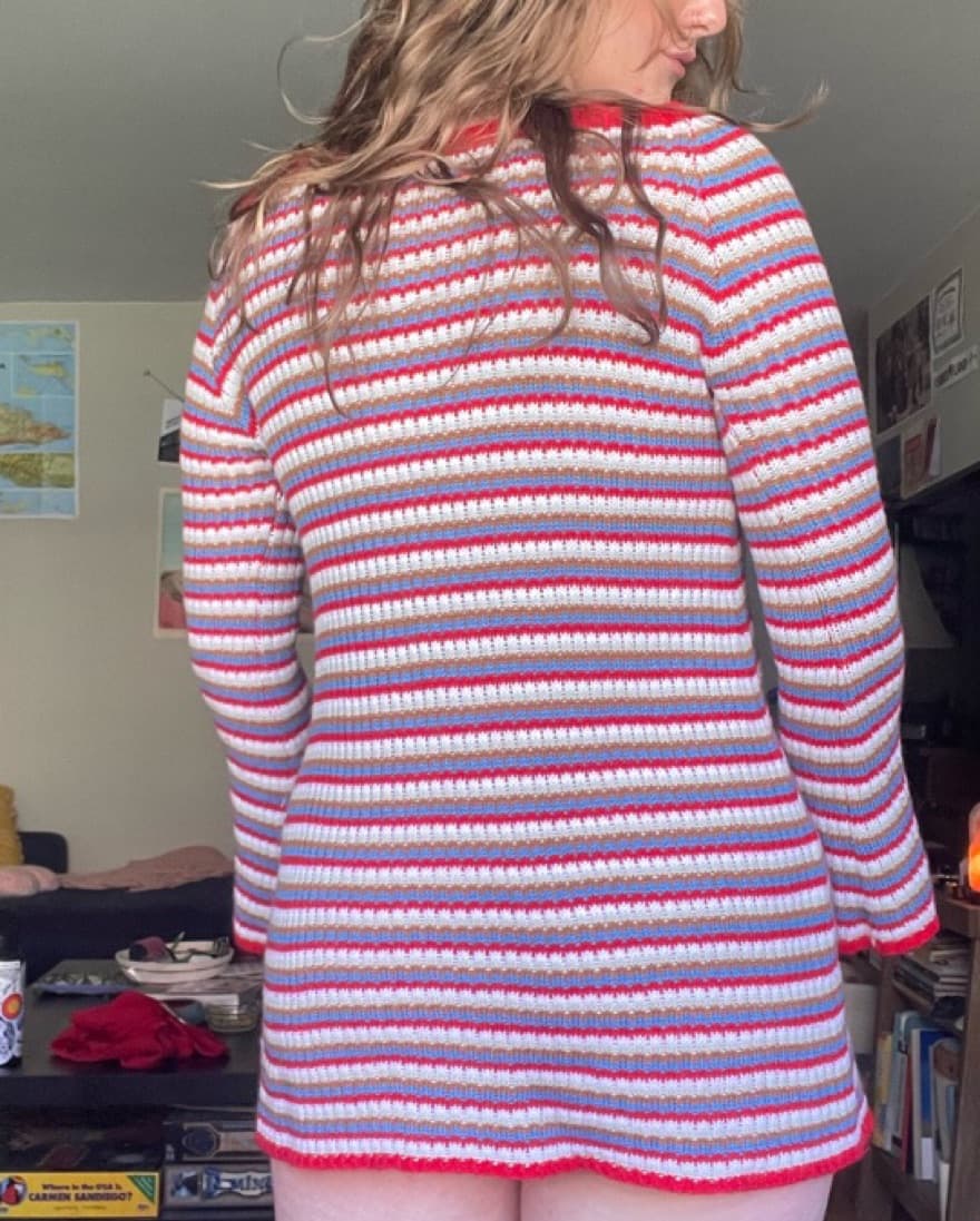 Striped lightweight sweater dress  - Image 2