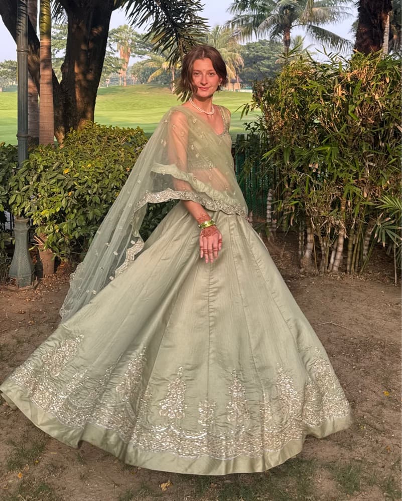 Sage Green Lehenga - Image 1