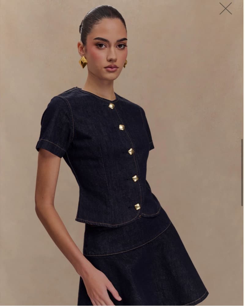 Bethany Short Sleeve Buttoned top & Bott - Image 4