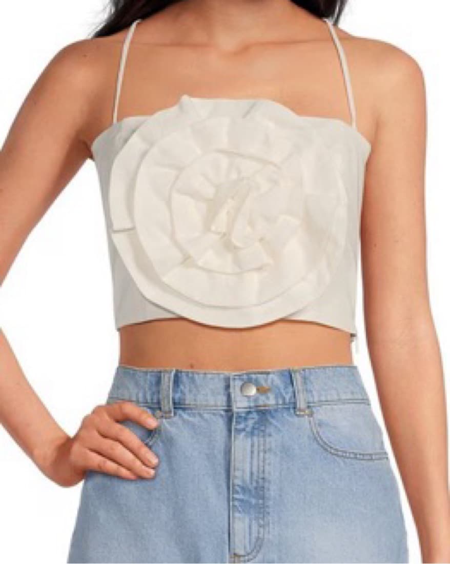 Gianni Bini Flower Crop Top  - Image 1