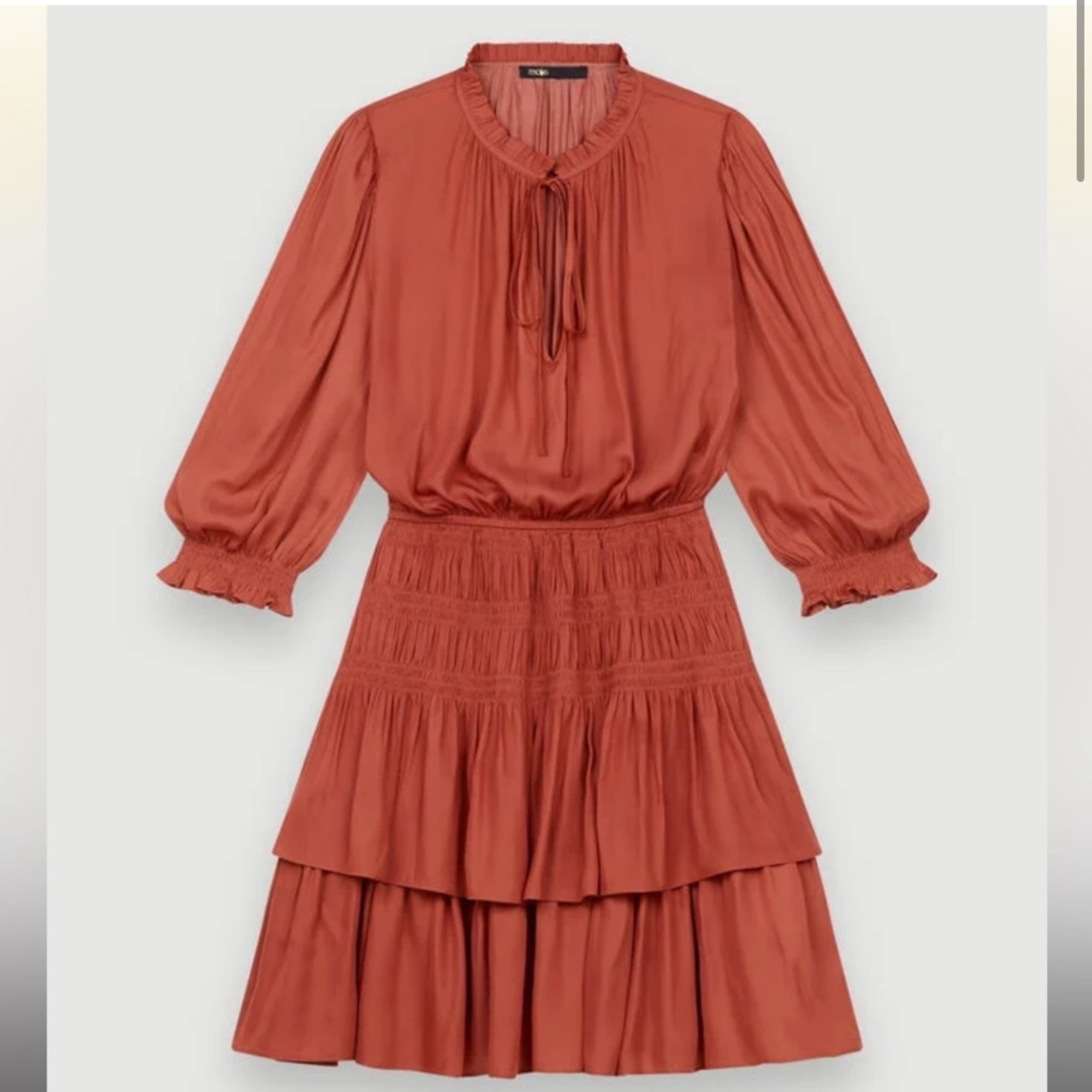Maje - Ruffle Smocked Detail  - Image 3