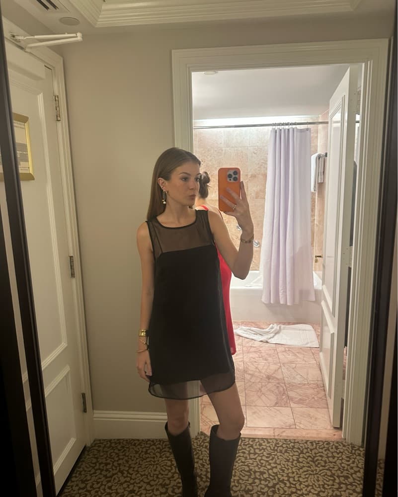 Reformation Black Dress - Image 4