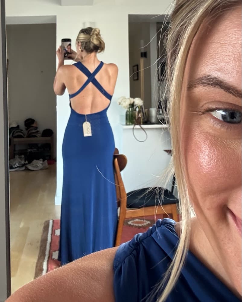 Meshki Blue Maxi Dress NWT - Image 5
