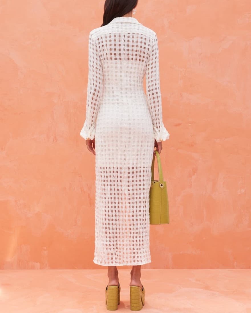 Cult Gaia Pernille Dress In Off White - Image 5