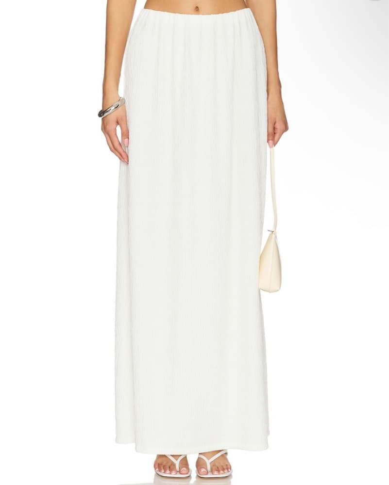 Elegant White Maxi Skirt - Image 1
