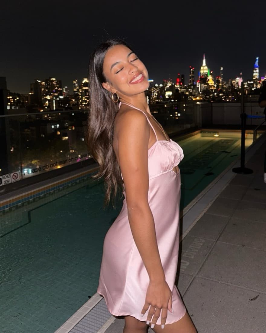 Princess Polly Mini Satin Pink Dress - Image 1