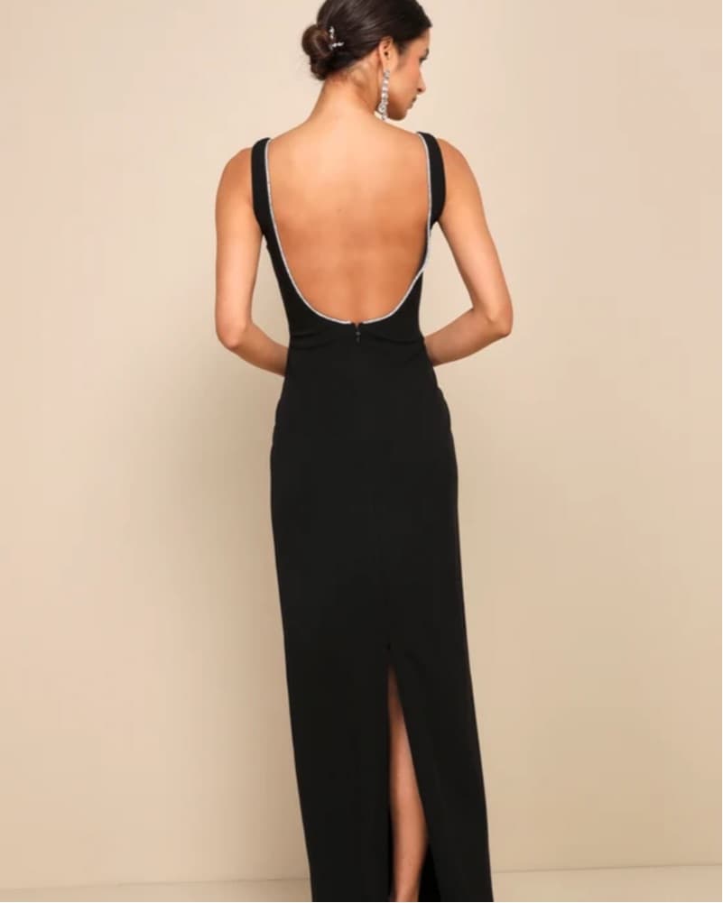 Stunning Black Maxi Dress - Image 3