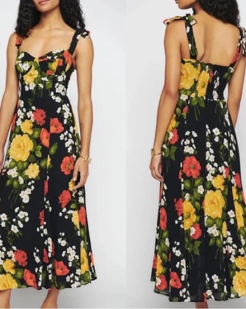Reformation nadira floral Print Midi  - Image 3