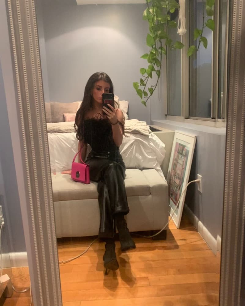 Black Faux Fur Corset  - Image 2
