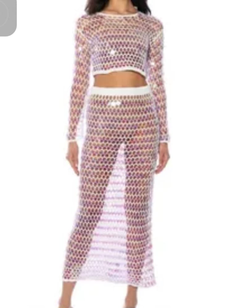 Vibrant Iridescent Crochet Set - Image 1