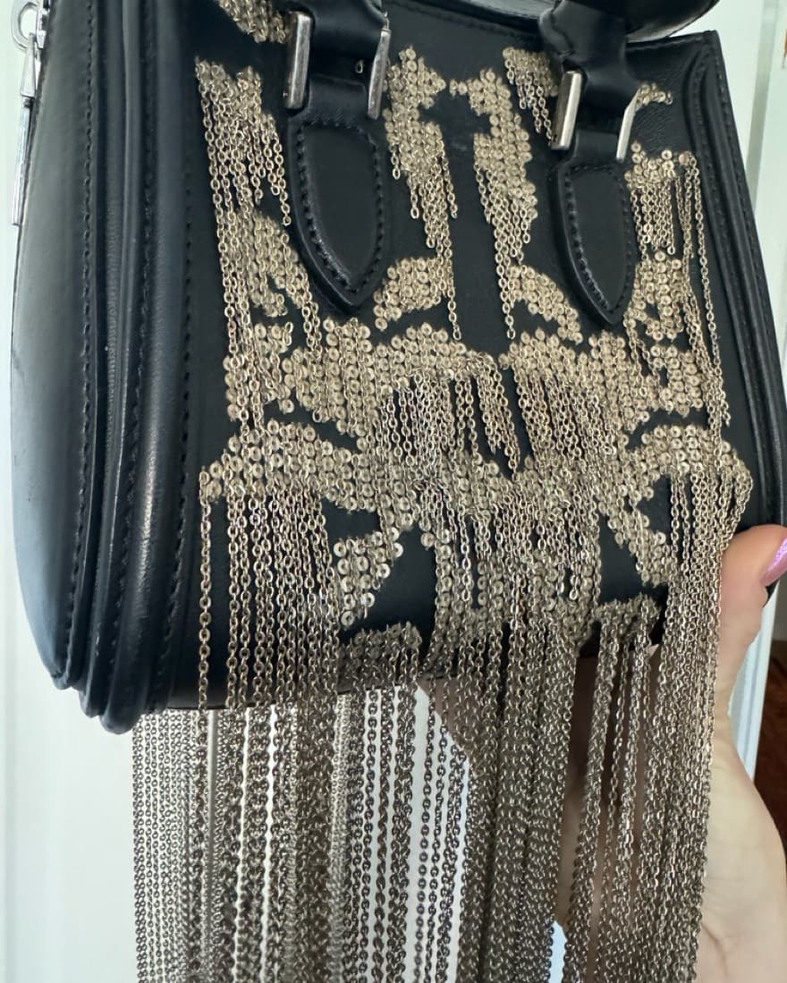 Mini Heroine Fringe Handbag - Image 2
