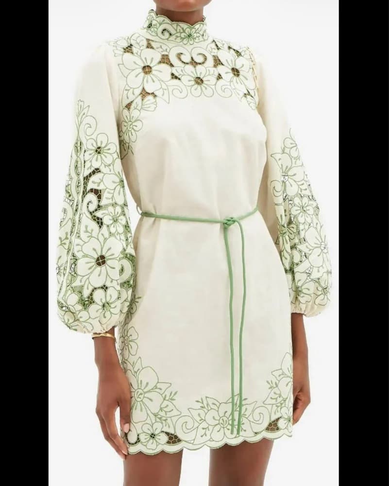 Zimmermann Teddy Floral Linen Dress  - Image 1