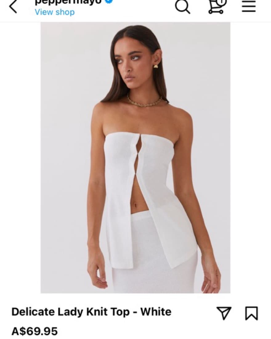Peppermayo White Top - Image 2