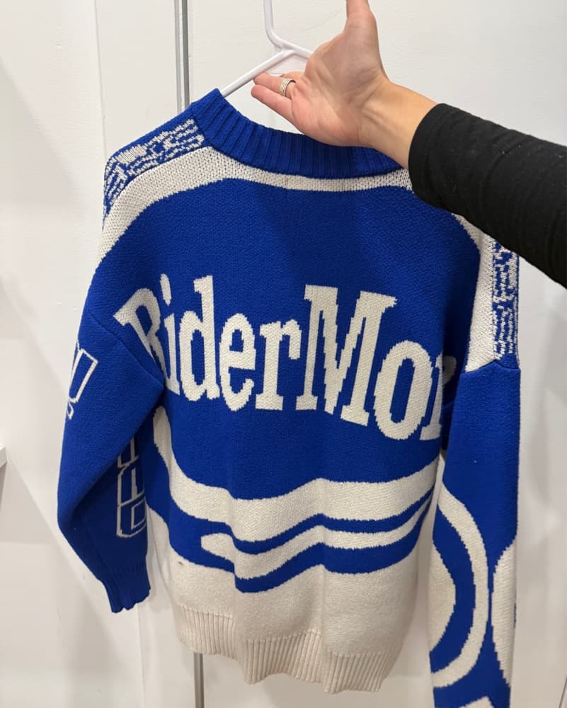 Vibrant Rider Inspired Knit Sweater - Image 2