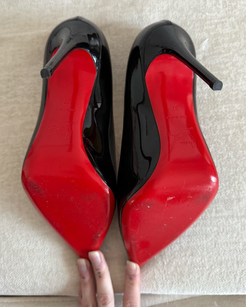 Louboutin Kate 100mm Pointed Toe Pumps - Image 5