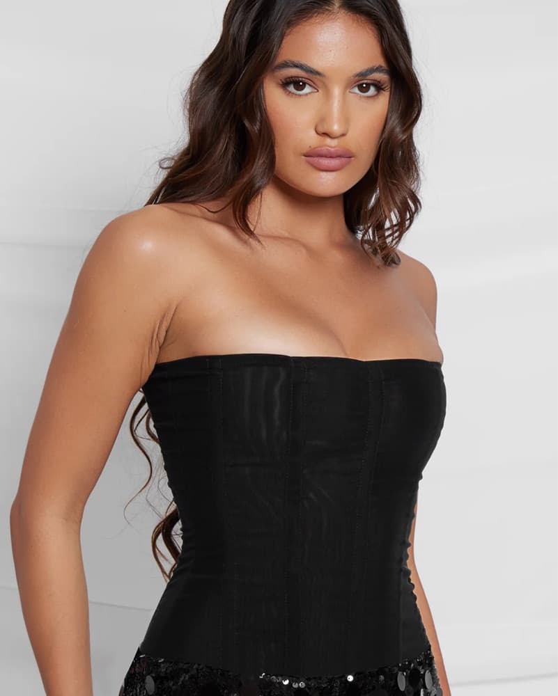 LEAU Muse Mesh Corset black - Image 2