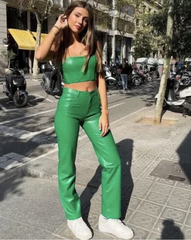 Green Leather Set  - Image 4