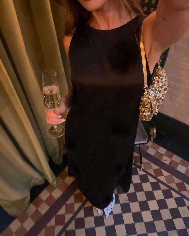 Francesca Feather Maxi Dress - Image 3