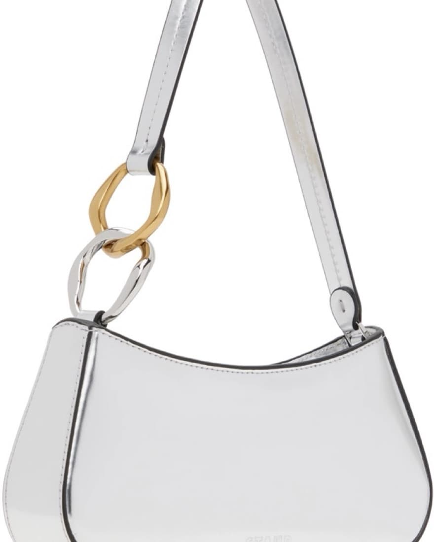 STAUD Exclusive Silver Ollie Bag - Image 2