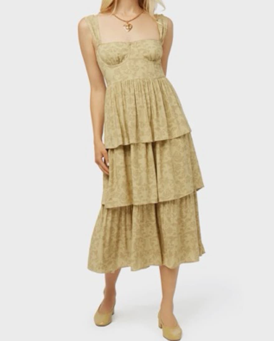 WeWoreWhat Corset Popplin Dress  - Image 1
