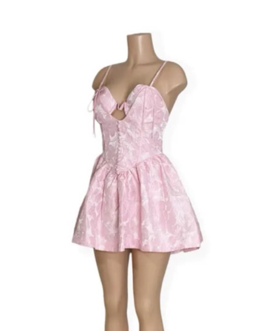 For Love & Lemons Mini Pink Dress - Image 6