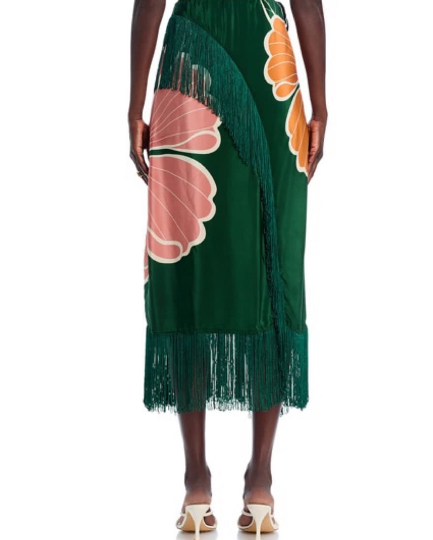 Farm Rio Honolulu Flowers Wrap Skirt - Image 4